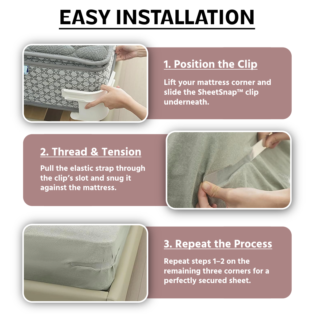 SheetSnap Sheet Organizer Kit